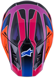 ALPINESTARS SUPERTECH SM7 S-M7 ENDURO HELMET FUSE ECE06 BLUE PURPLE PINK GLOSSY
