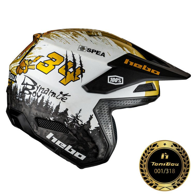 HEBO TONI BOU 34 LIMITED EDITION TRIALS HELMET ZONE RACE – Inch
