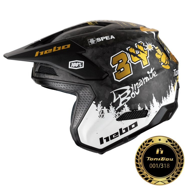 HEBO TONI BOU 34 LIMITED EDITION TRIALS HELMET ZONE RACE – Inch