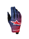 Alpinestars Youth Childrens Radar Gloves - Fire Red Deep Blue (Purple)