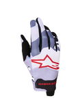Alpinestars Youth Childrens Radar Gloves - Ash Gray Light Lilac Red Black