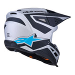 ALPINESTARS S-M3 SM3 HEAT HELMET SILVER BLUE