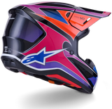 ALPINESTARS SUPERTECH SM7 S-M7 ENDURO HELMET FUSE ECE06 BLUE PURPLE PINK GLOSSY