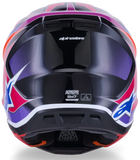 ALPINESTARS SUPERTECH SM7 S-M7 ENDURO HELMET FUSE ECE06 BLUE PURPLE PINK GLOSSY