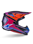 ALPINESTARS SUPERTECH SM7 S-M7 ENDURO HELMET FUSE ECE06 BLUE PURPLE PINK GLOSSY