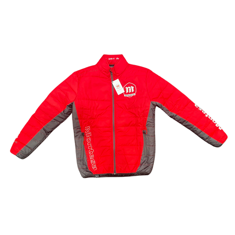 HEBO PUFFY PADDOCK JACKET MONTESA RED - SIZE SMALL
