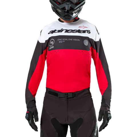 ALPINESTARS PRO-DURA JERSEY BLACK BRIGHT RED