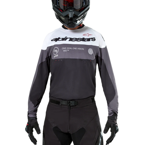 ALPINESTARS PRO-DURA JERSEY BLACK MAGNET WHITE