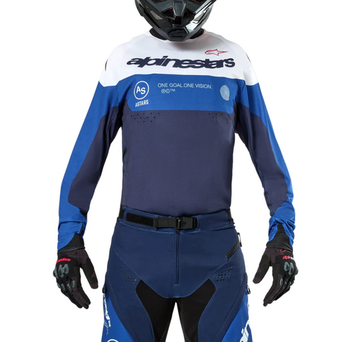 ALPINESTARS PRO-DURA JERSEY NAVY BRIGHT BLUE