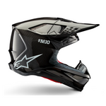 ALPINESTARS SUPERTECH SM10 S-M10 CARBON SOLID GLOSSY BLACK ENDURO HELMET