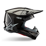 ALPINESTARS SUPERTECH SM10 S-M10 CARBON SOLID GLOSSY BLACK ENDURO HELMET