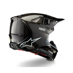 ALPINESTARS SUPERTECH SM10 S-M10 CARBON SOLID GLOSSY BLACK ENDURO HELMET