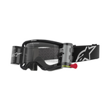 ALPINESTARS VISION 8 CORP GOGGLES BLACK GREY CLEAR ROLL-OFF