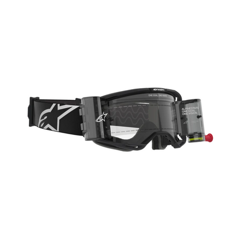 ALPINESTARS VISION 8 CORP GOGGLES BLACK GREY CLEAR ROLL-OFF