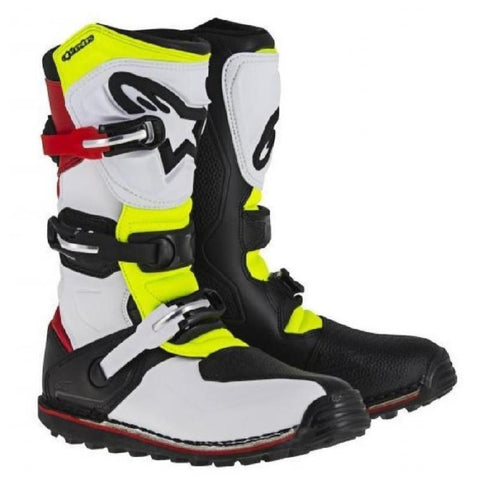 Alpinestars Tech T Boots (White/Red/Yellow/Flo/Black)