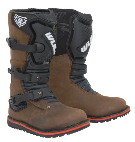 Wulfsport Kids Boots (Brown) - size 33 & 35